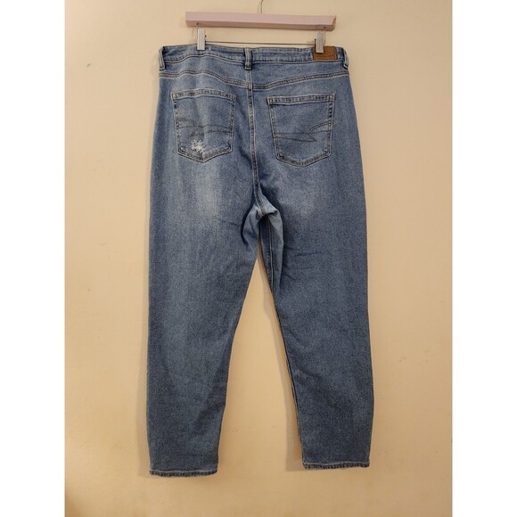 American Eagle Stretch Women's Size 14 Regular High-Rise Stretch Light Wash Jean - Picture 3 of 11